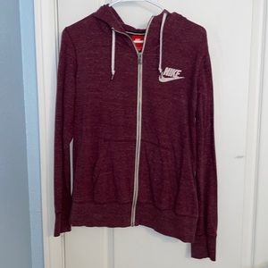 Burgundy Nike jacket
